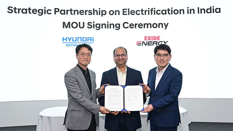 Hyundai Motor and Kia Forge Strategic Partnership with Exide Energy for Electric Vehicle Battery Localization in India