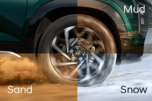 Hyundai Alcazar Traction control modes (snow, mud, sand)