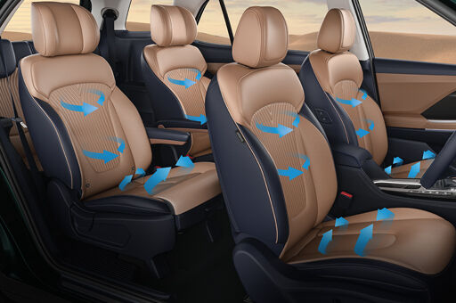 Hyundai Alcazar 1st and 2nd row ventilated seats