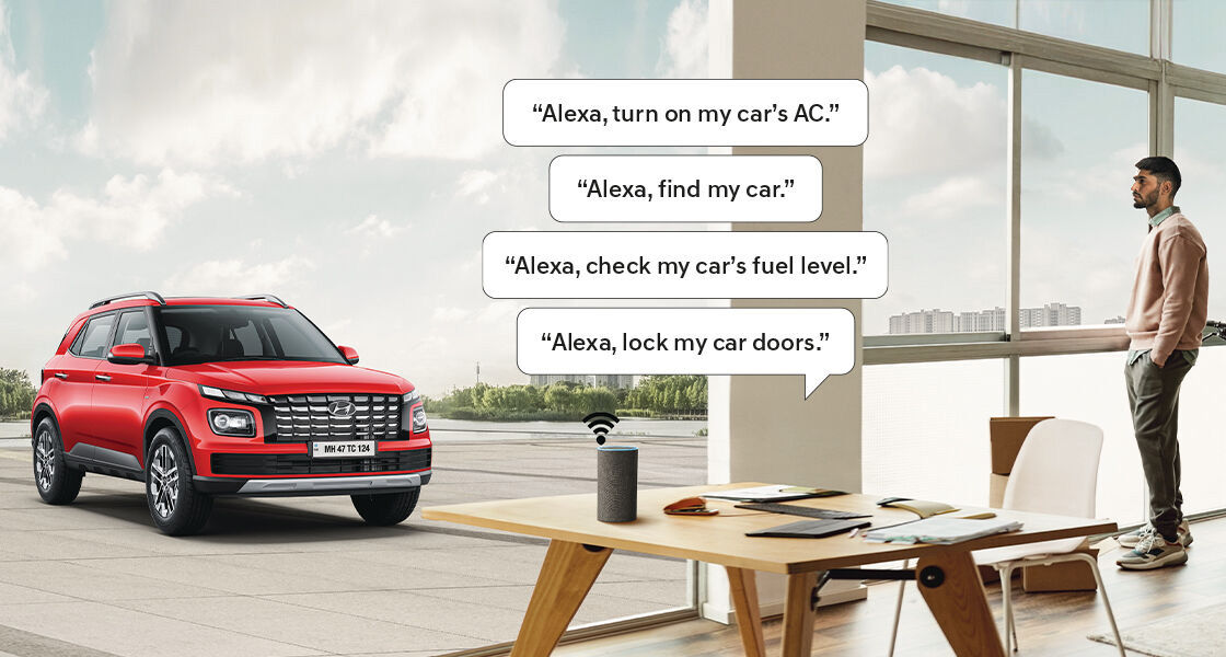 Hyundai Venue Home to Car(H2C) with Alexa