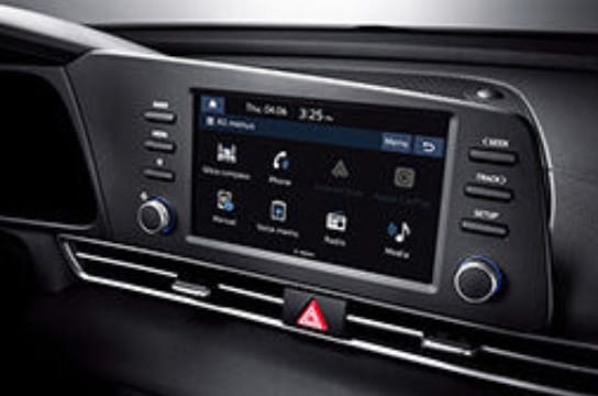 The new Elantra 8inch display audio system