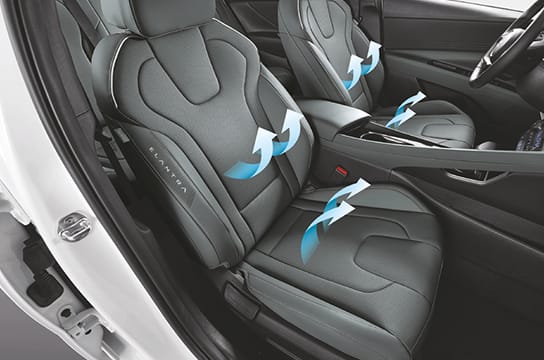 The new Elantra Heated & Ventilated front seats