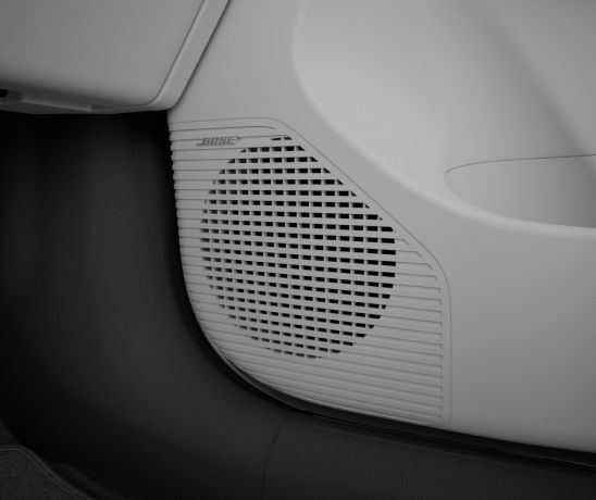 The Bose speaker located in the passenger door of The all-new KONA.