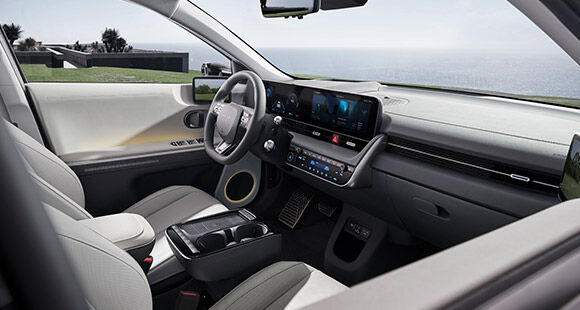 Vehicle interior view