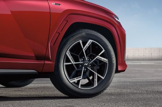 N Line-Exclusive 19- inch Alloy Wheels /  Body-color Cladding