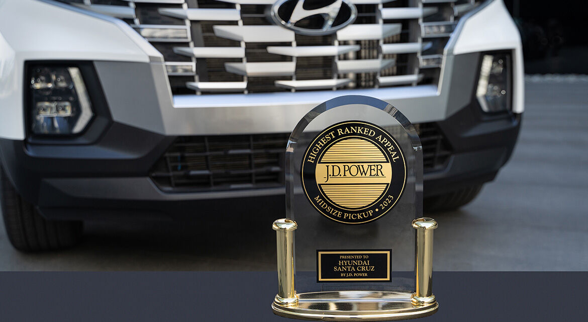 Hyundai Santa Cruz Wins J.D. Power U.S. APEAL Award for the Second Year in a Row
