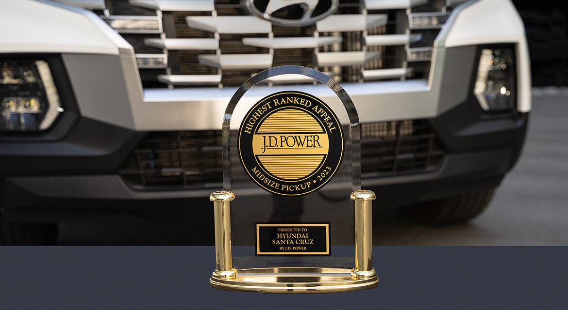 Hyundai Santa Cruz Wins J.D. Power U.S. APEAL Award for the Second Year in a Row