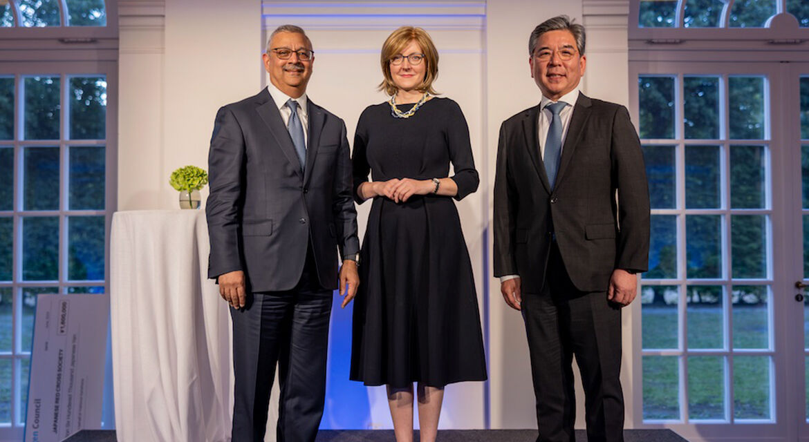 (From left) Sanjiv Lamba, CEO of Linde; Ivana Jemelkova, CEO of the Hydrogen Council; Jaehoon Chang, President and CEO of Hyundai Motor Company  @Photo Credit: Hydrogen Council