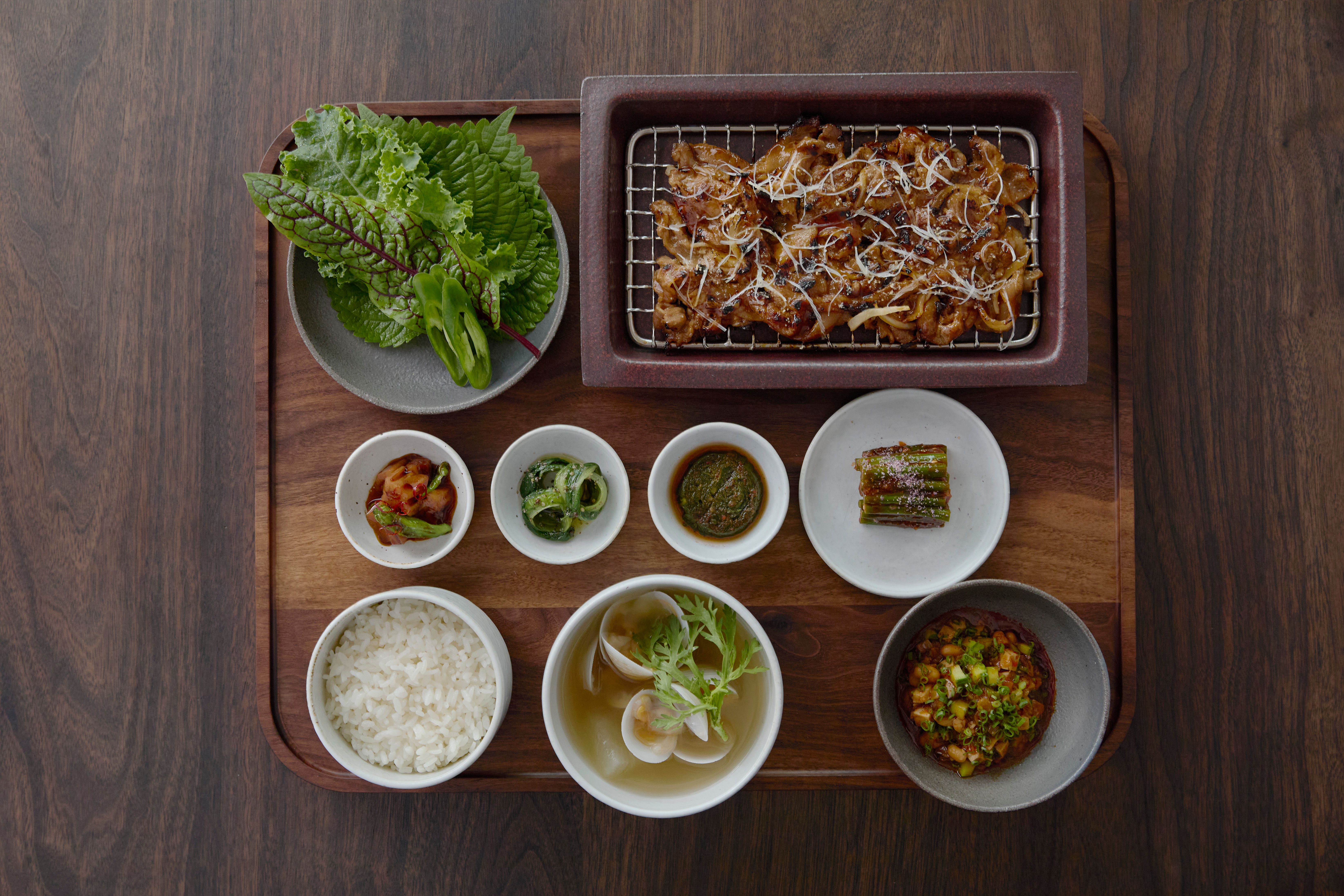 Charcoal-Grilled Pork Bulgogi with Golden Queen’s Rice