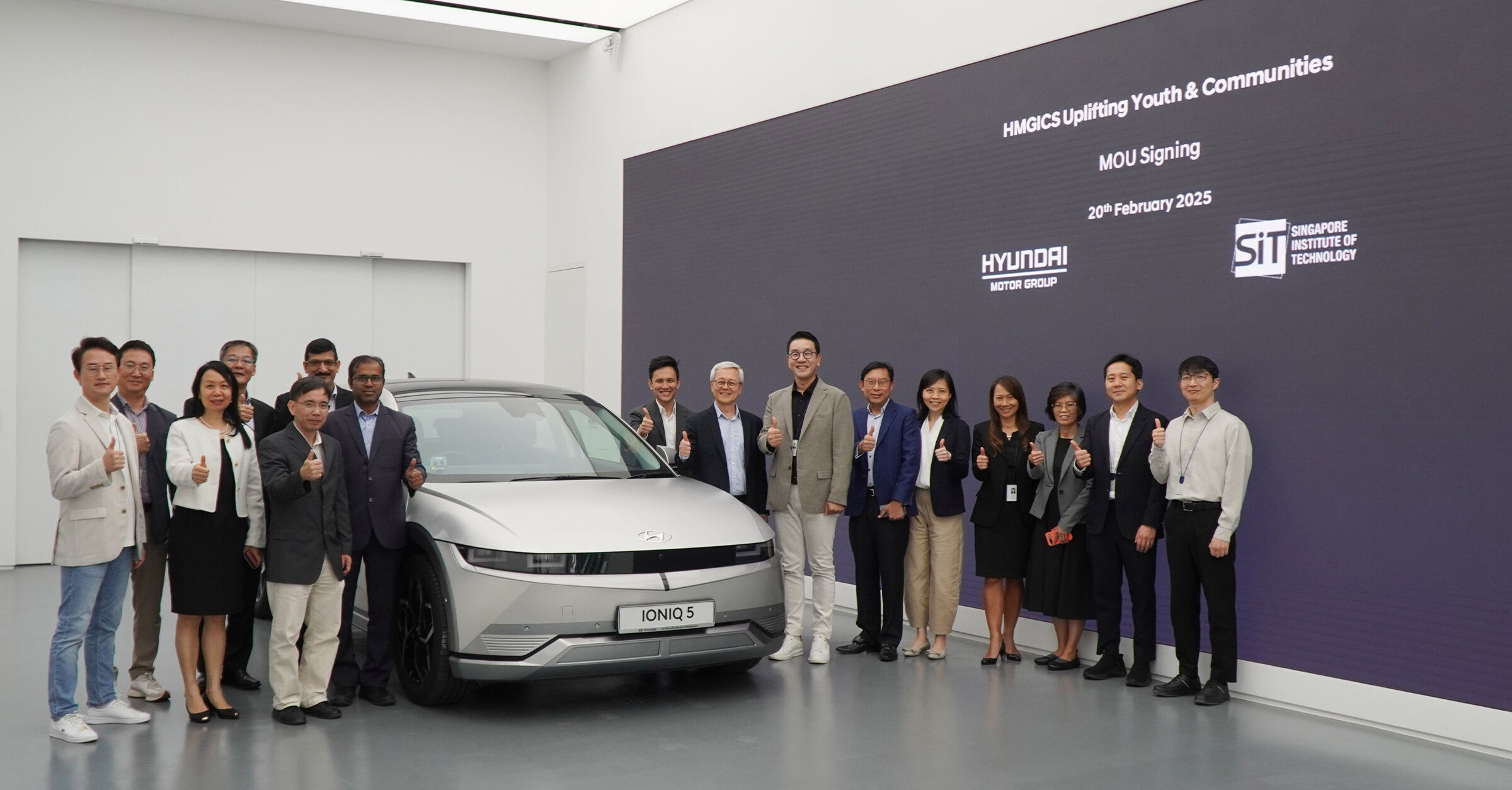 #HMGICS and SIT officially marked the handover of an IONIQ 5